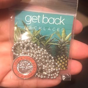 Get Back- St. Christopher Surfer Necklace